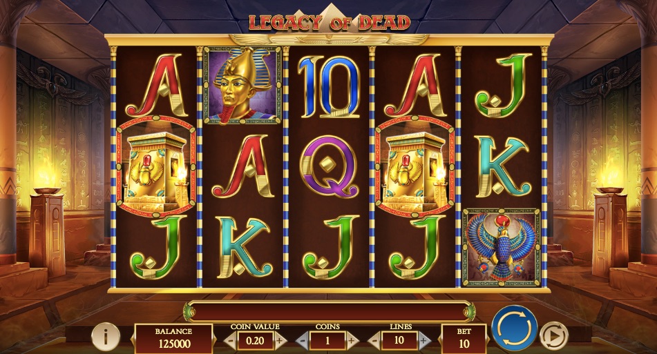 legacy of dead video slot from play n go