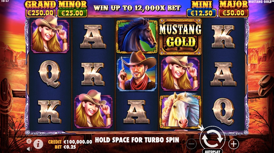 mustang gold slot from game provider pragmatic play