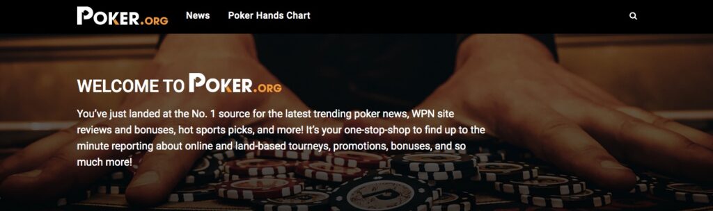 poker.org home page