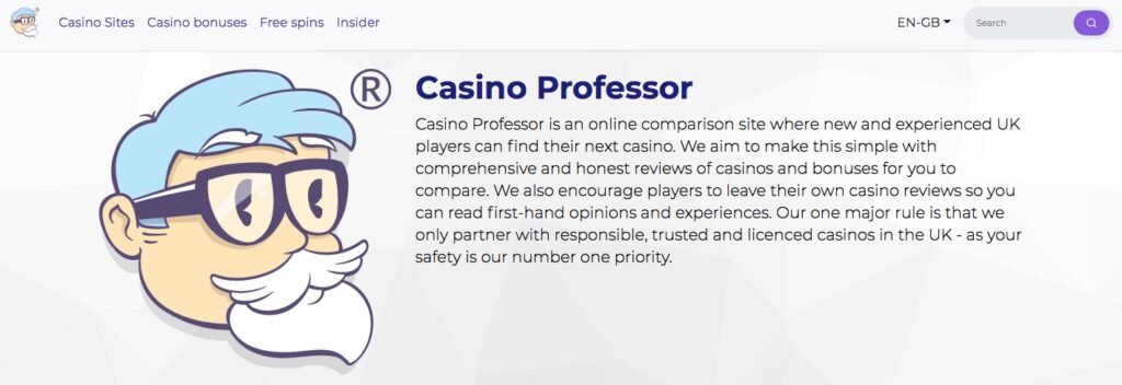casinoprofessor home page
