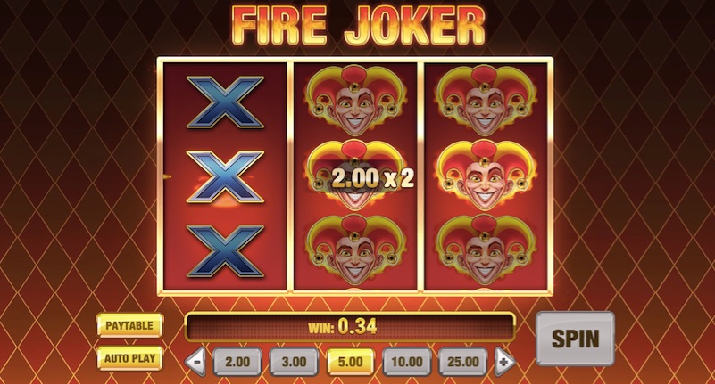 example of a win with joker symbols